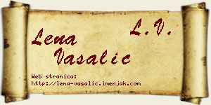 Lena Vašalić vizit kartica